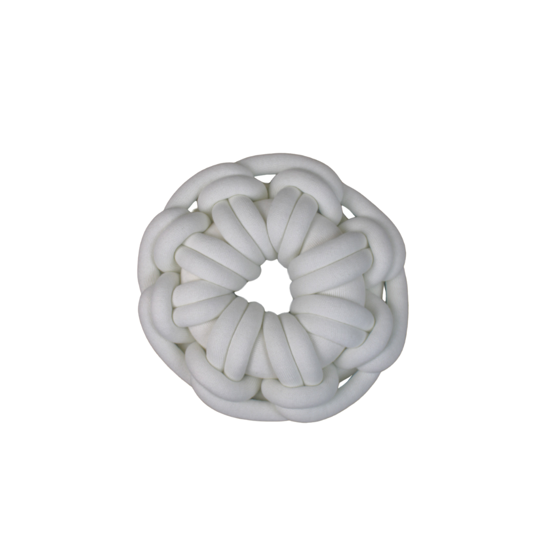 Large Round Yarn Cushion