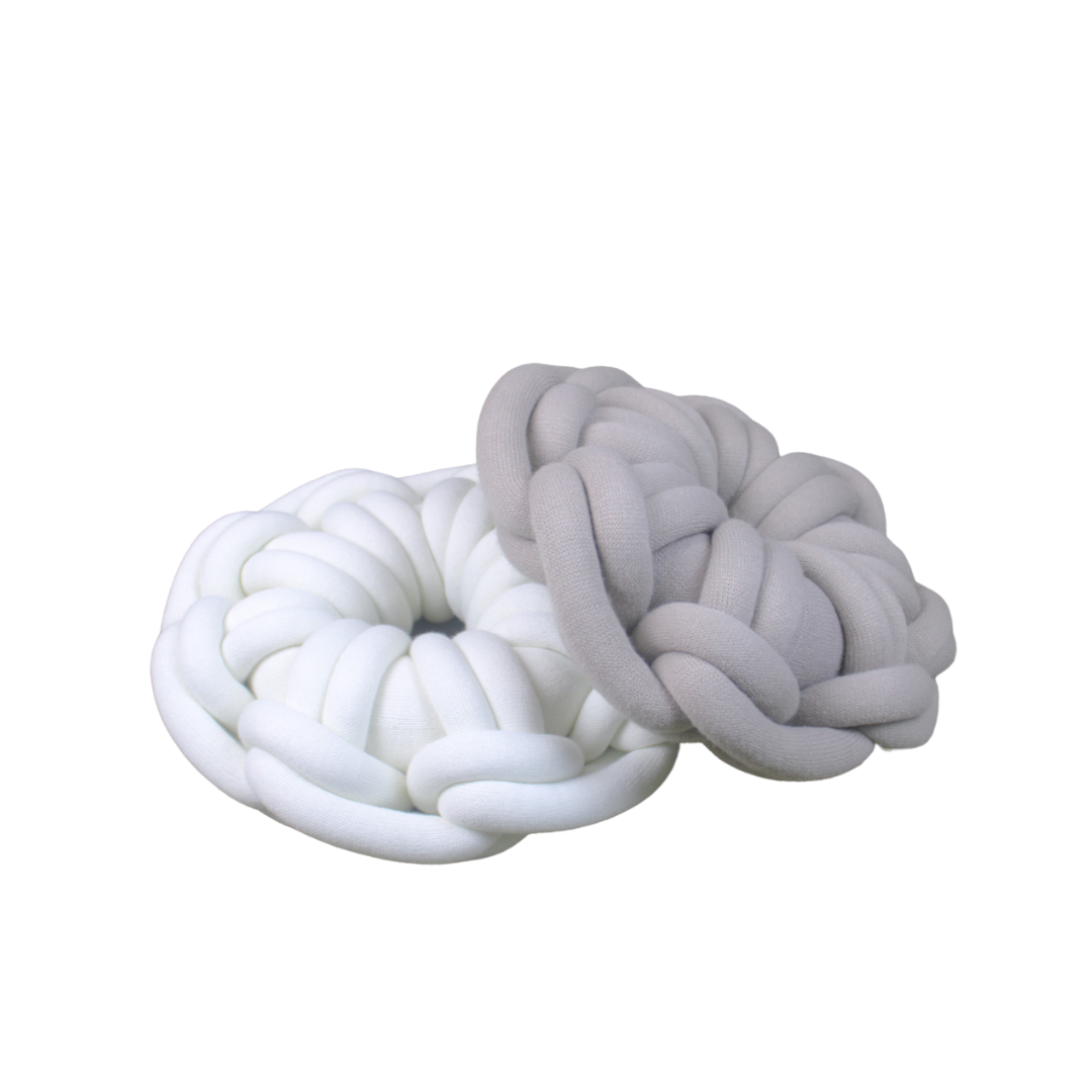 Large Round Yarn Cushion