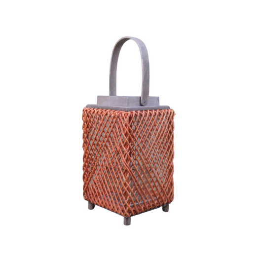 Rectangle-Shaped Lantern in Pumpkin Hue