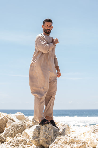 Emir Set in Cashmere Stripe