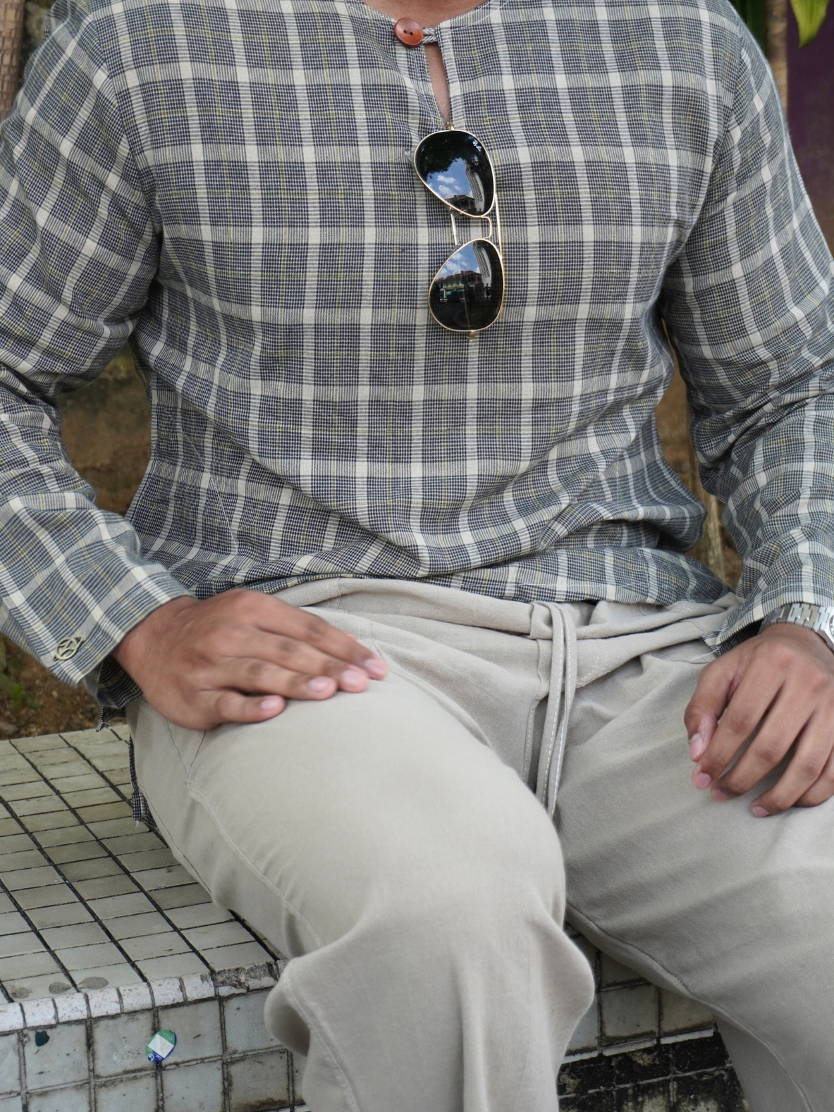 Straight Leg Linen Pants