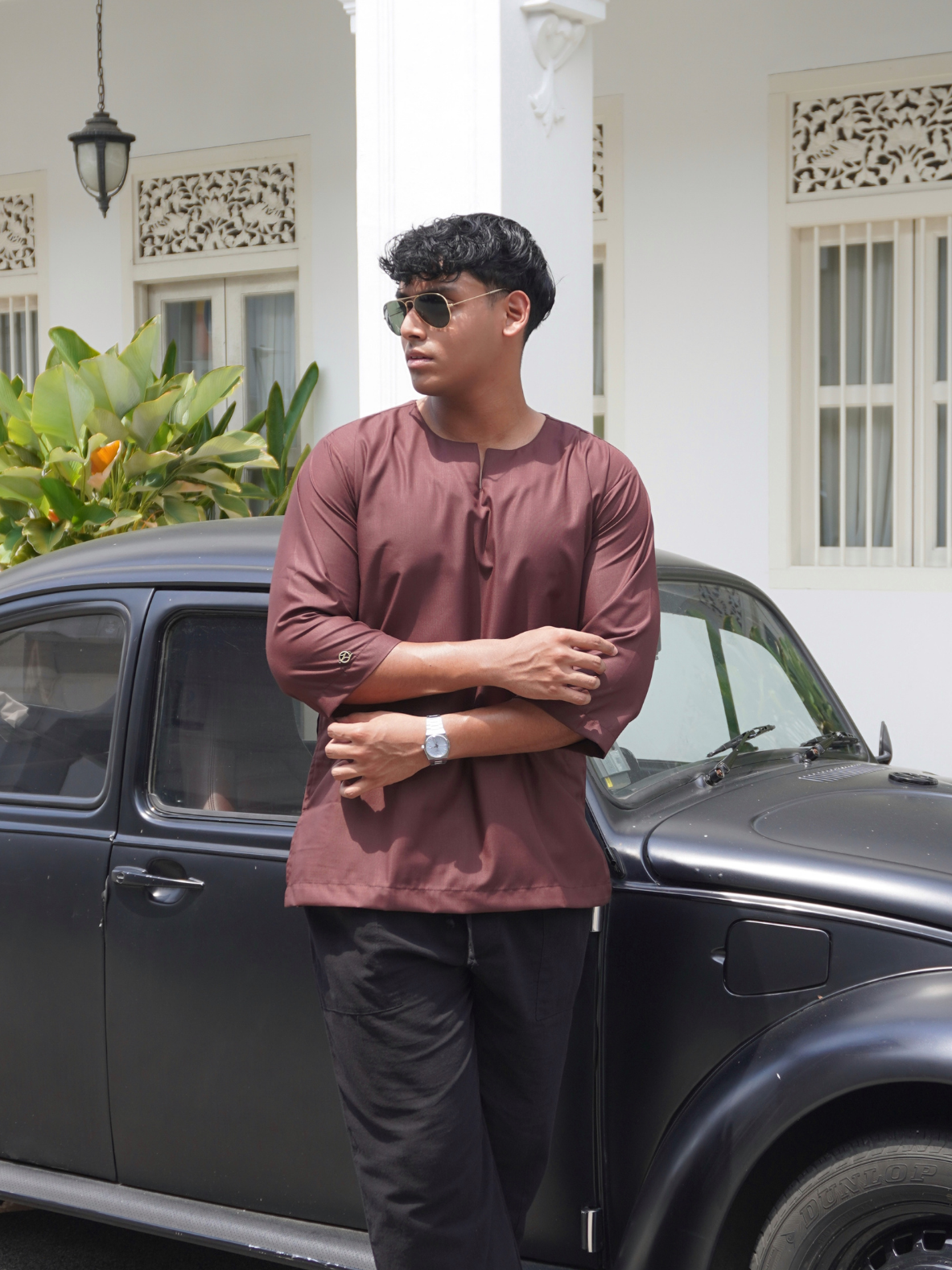 Satria Kurta in Chocolate