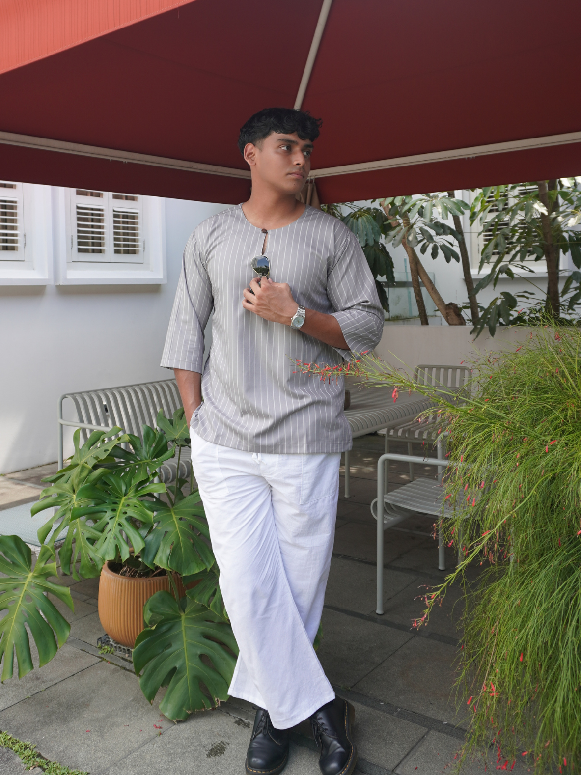 Straight Leg Linen Pants