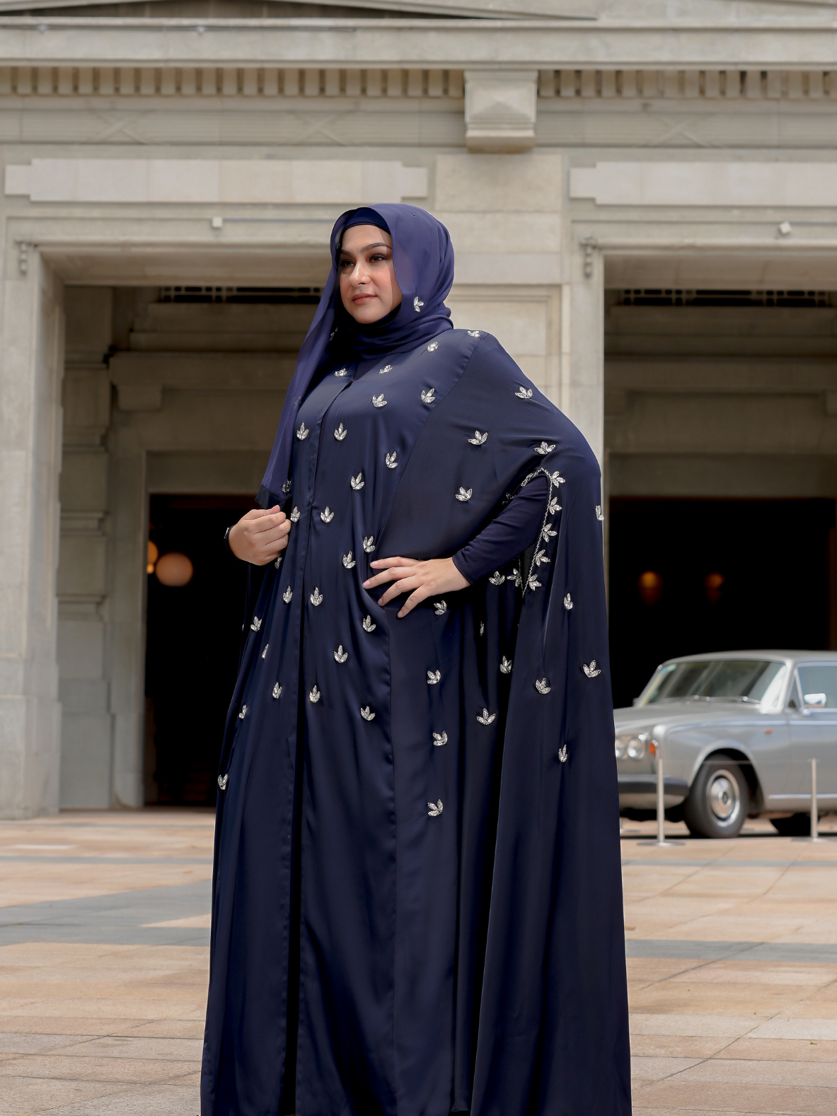 Monarch Muse Cape in Moonlit Luxe