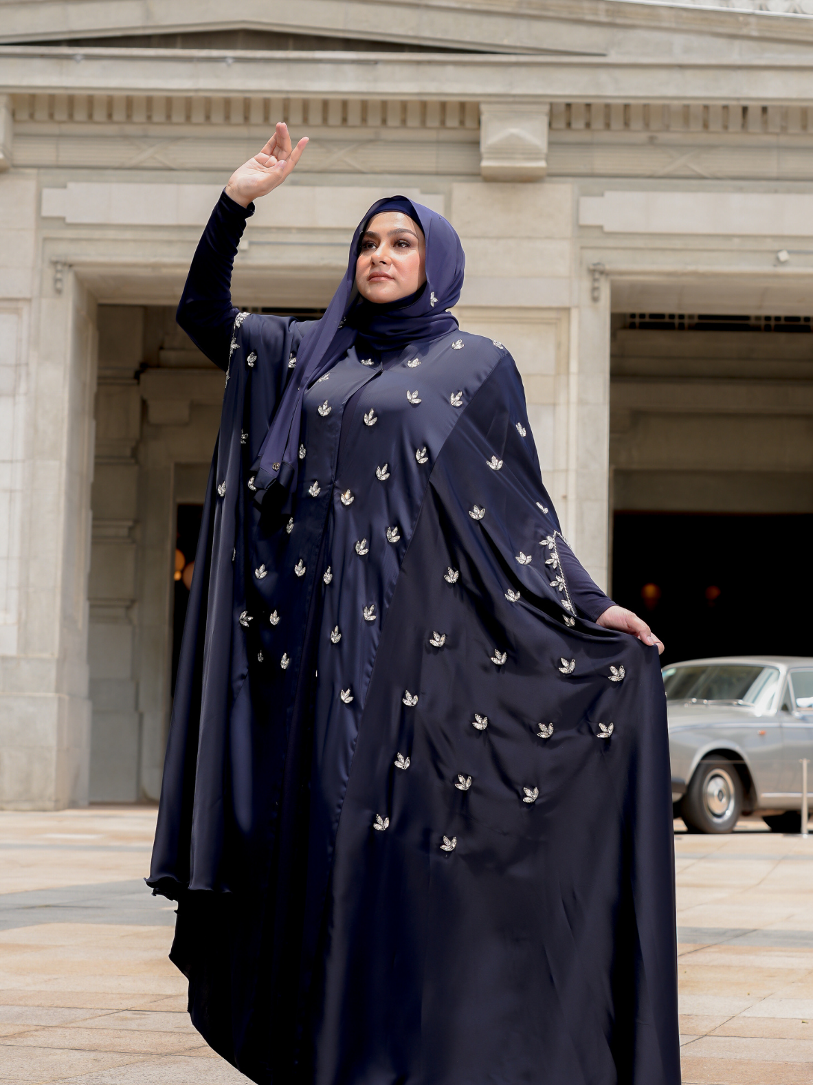 Monarch Muse Cape in Moonlit Luxe