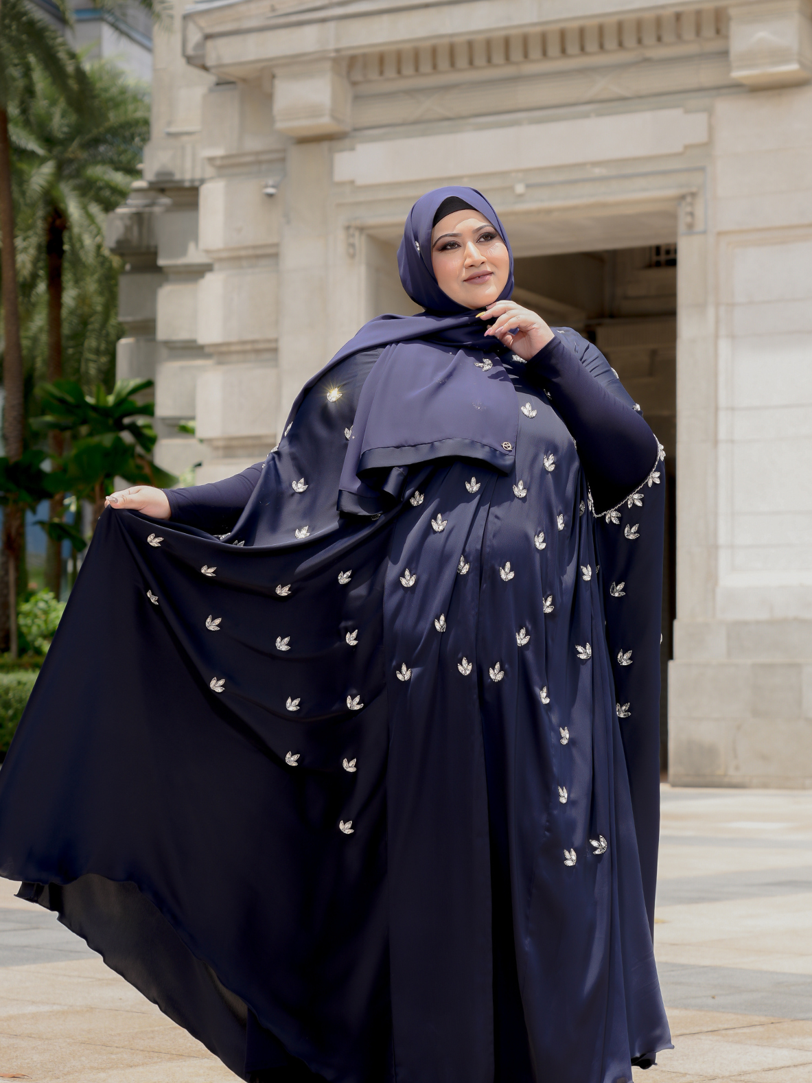 Monarch Muse Cape in Moonlit Luxe