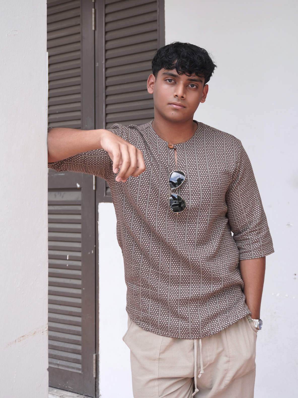Forest Kurta in Sage