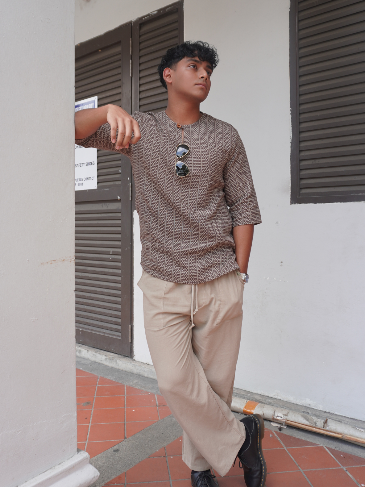 Forest Kurta in Sage