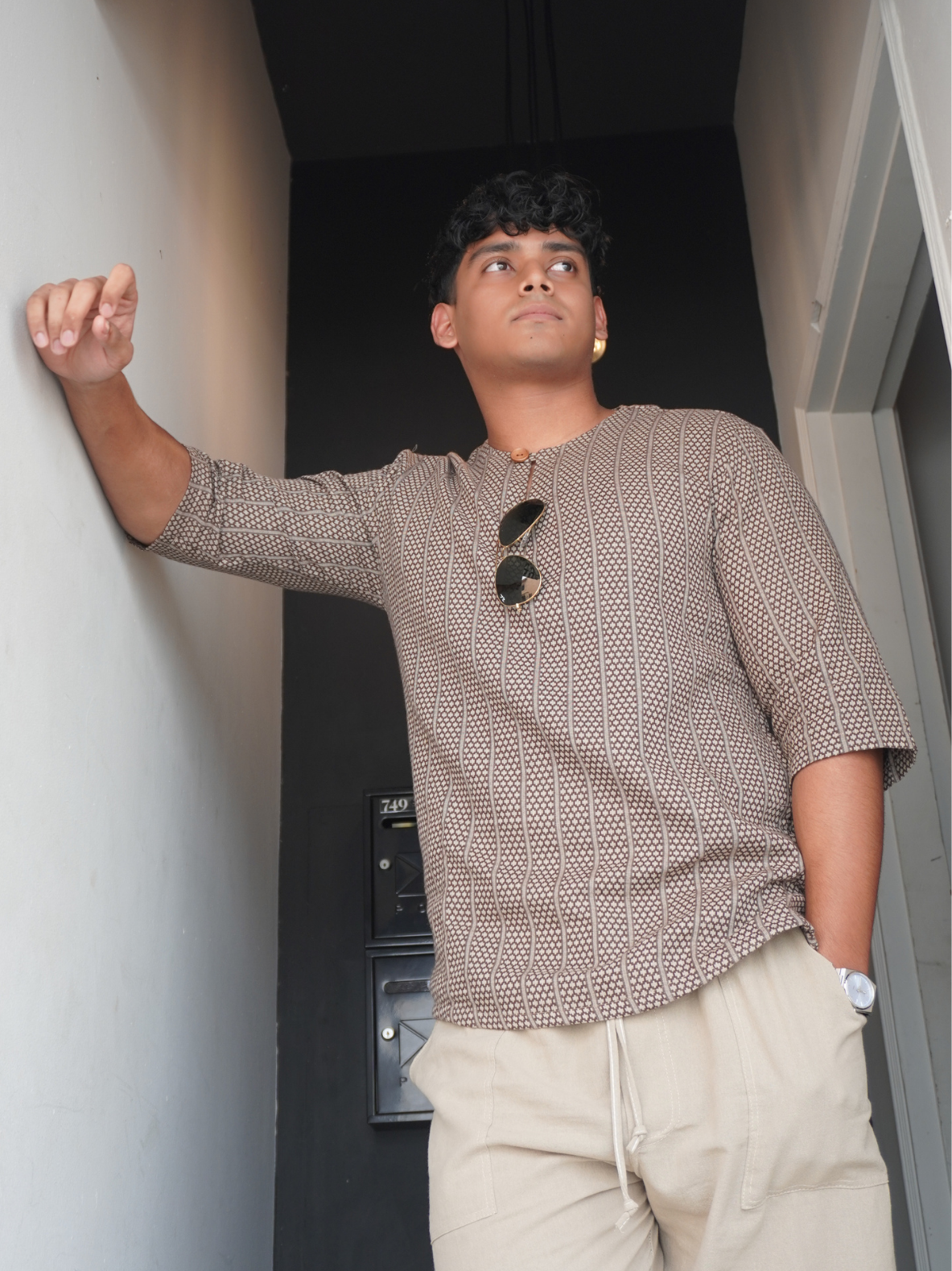 Forest Kurta in Sage