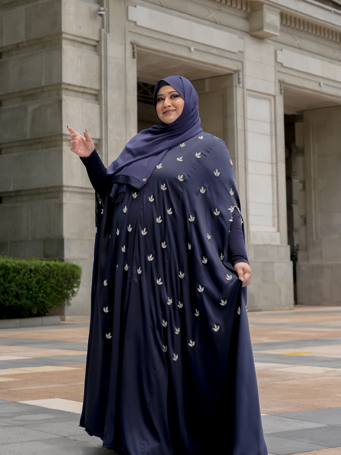 Monarch Muse Cape in Moonlit Luxe