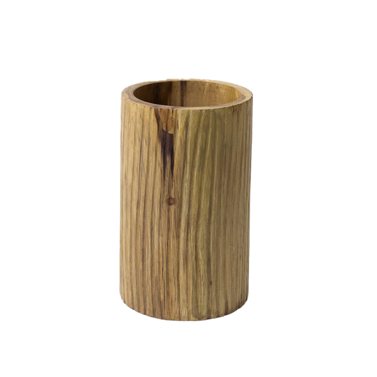 Heavy Teak Wood Vase