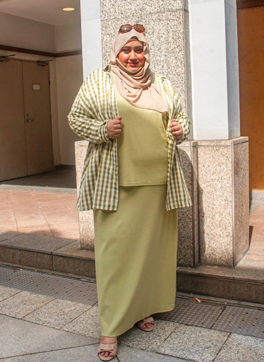 Curve A-Ribbed Skirt