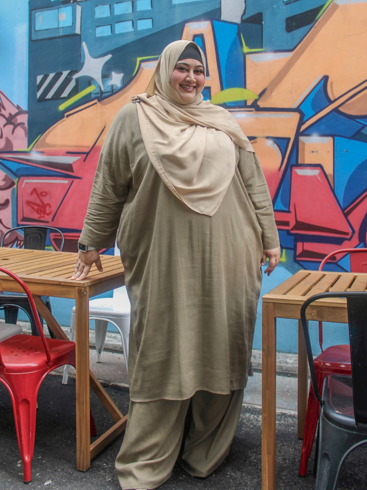 Plus Size Linen Pantsuit