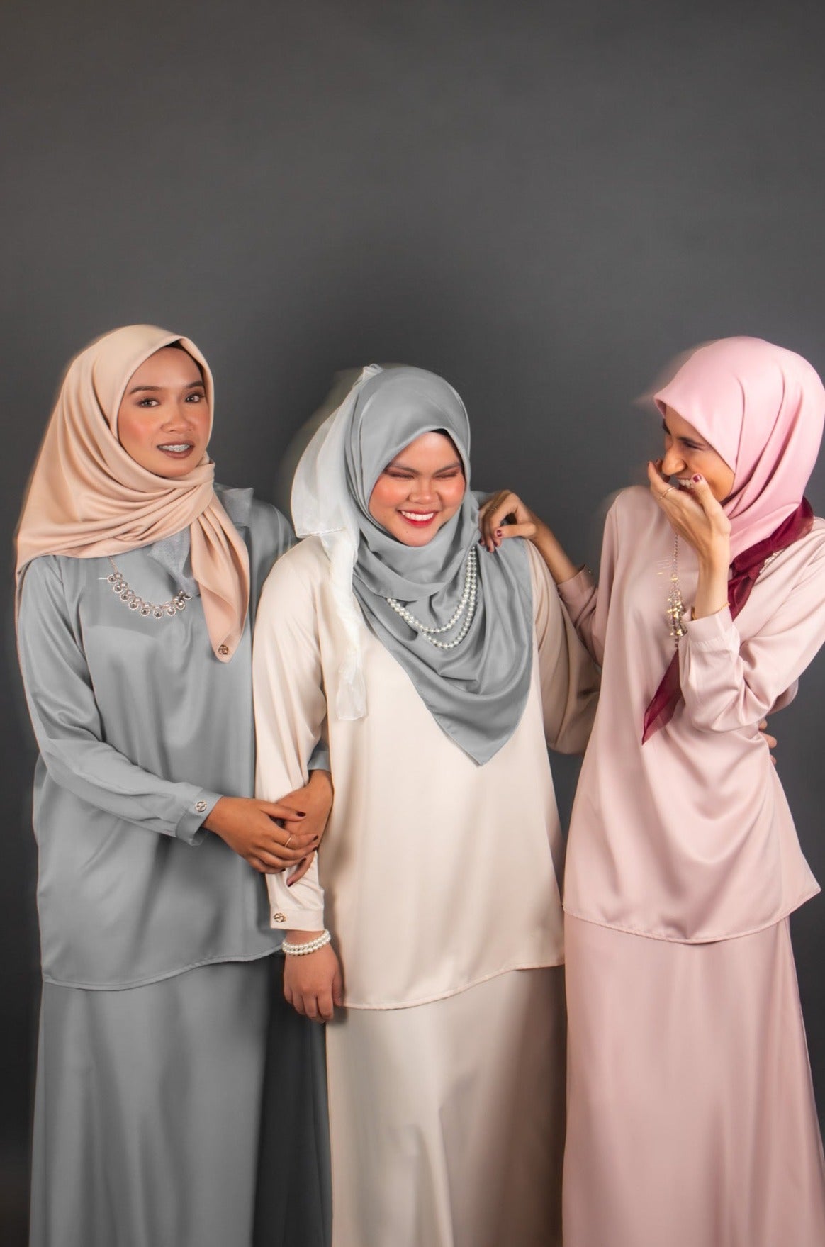 Curve Baju Kurung Skirt in Sea-Salt