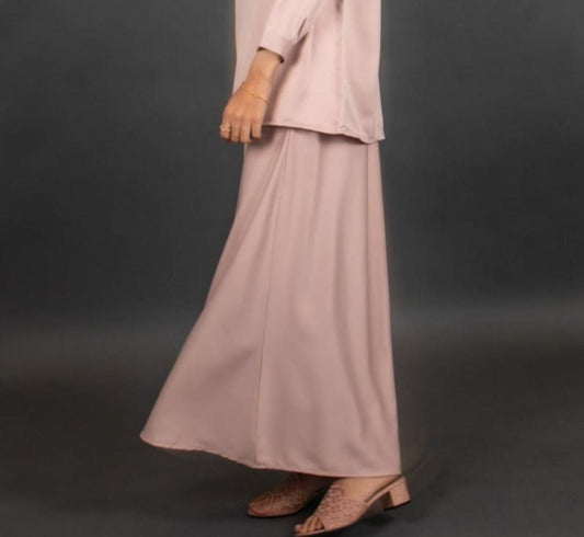 Curve Baju Kurung Skirt in Dusty Fin