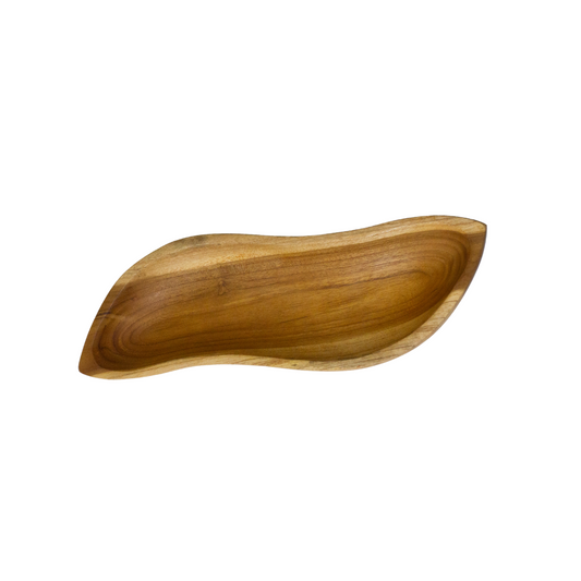 Teak Wood S-Shape Plate